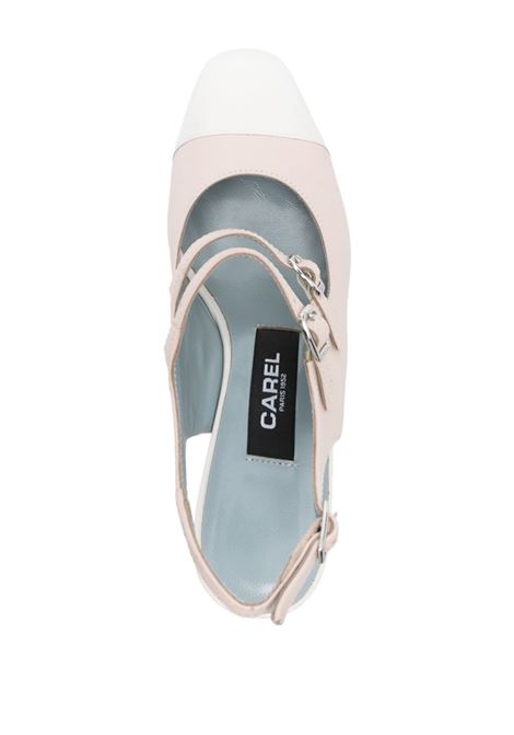 Decollete 65mm papaya in beige e bianco Carel paris - donna CAREL PARIS | PAPAYA25332778WHT